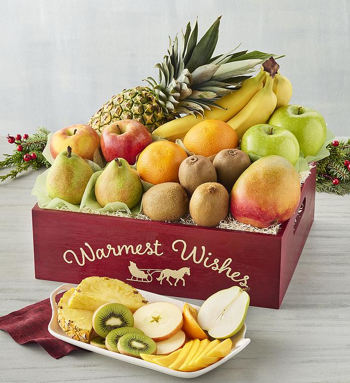 "Warmest Wishes" Organic Fruit Crate